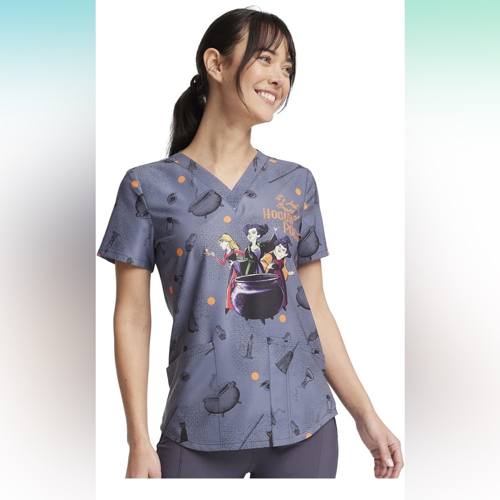 Hocus Pocus scrub top NWT XL